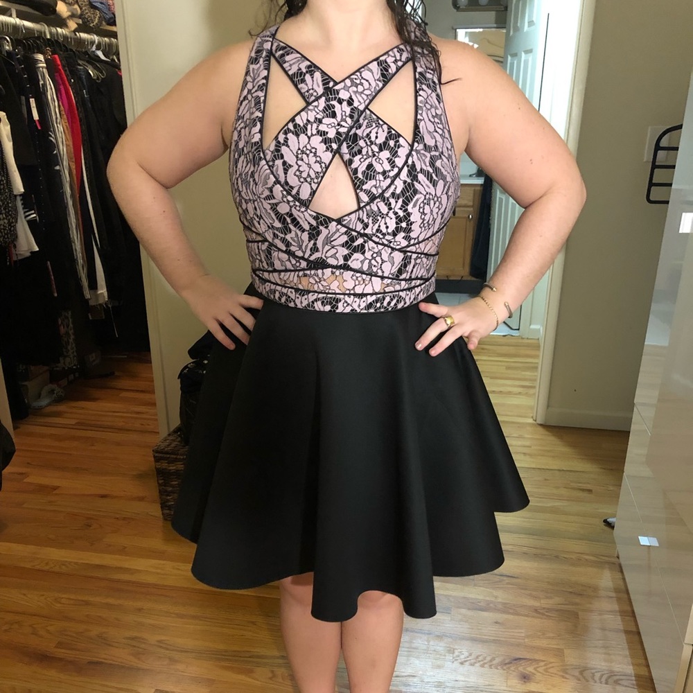 ASOS lace flare dress size 10 NWT